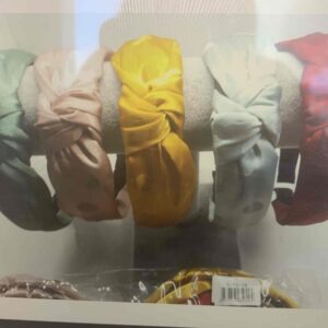 Обруч-чалма атласний зелений/рожевий/гірчиця/сірий/бордо