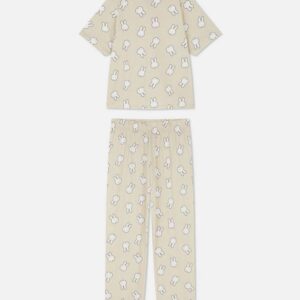 Піжама жіноча "Miffy" Primark (штани/футболка) котон беж