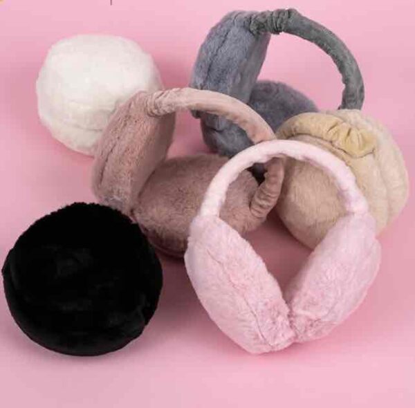 Навушники хутряні класичні однотонні