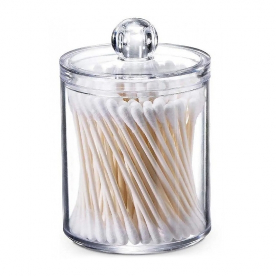 Органайзер акриловий для ватних паличок колба (7*11 см)