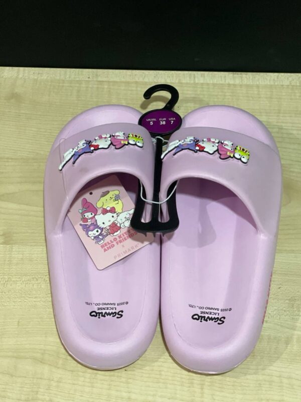 Шльопанці жіночі резинові Primark "Hello Kitty & friends" товста підошва рожеві