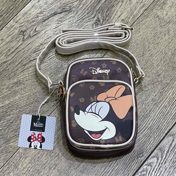 e235b169-418c-4e86-a373-0289f0d610c8.jpg Сумочка для телефону/гаманець 2 в 1 Primark "Disney/Minnie" коричнева