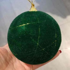 e2362d8f-09c9-4aa7-b5f1-ca3941c18d63.jpg Ялинкова Куля 10см, оксамитова, смарагдово-зелений, 1шт