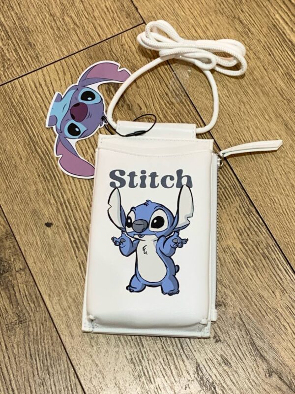 Сумочка-картхолдер для телефону Primark "Stitch" біла