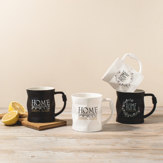 Чашка керамічна "Home" геометрична 390 мл