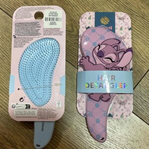 Щітка для розплутування волосся масажна "Stitch" Primark фіолетова