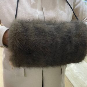 Муфта з еко-хутра Primark Rita Ora на флісі коричнева