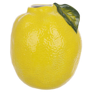 Ваза керамічна "Лимон" 18 см D 13 см жовта
