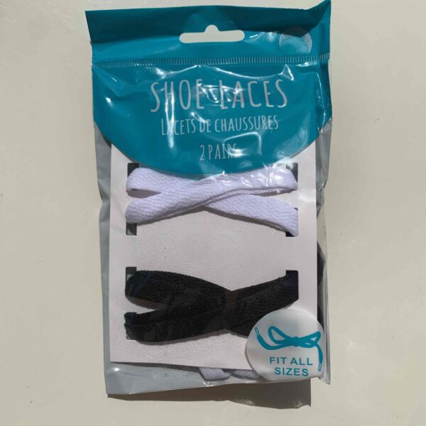 Шнурівки Primark чорні/білі 2 пари