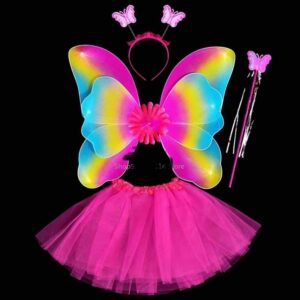 Костюм карнавальний дитячий "Метелик" крила/спідниця кольоровий