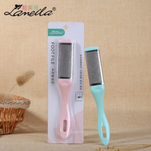 Щітка полірувальна для педикюру Laneila (C0302) двостороння, рожева/бірюзова