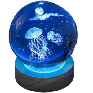 Нічник скляна куля "Медуза"