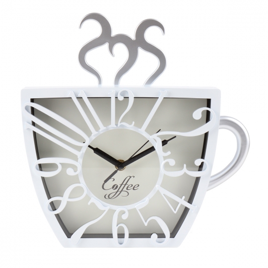 Годинник настінний "Чашка" білий