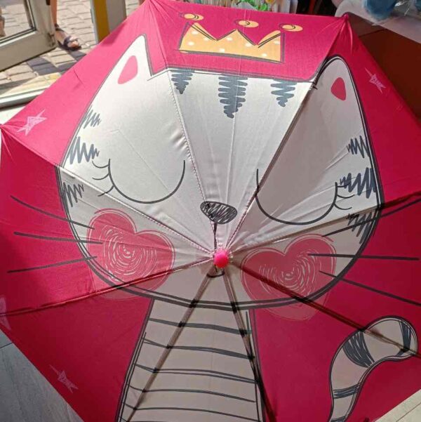 Парасоля-трость дитяча "Котик"