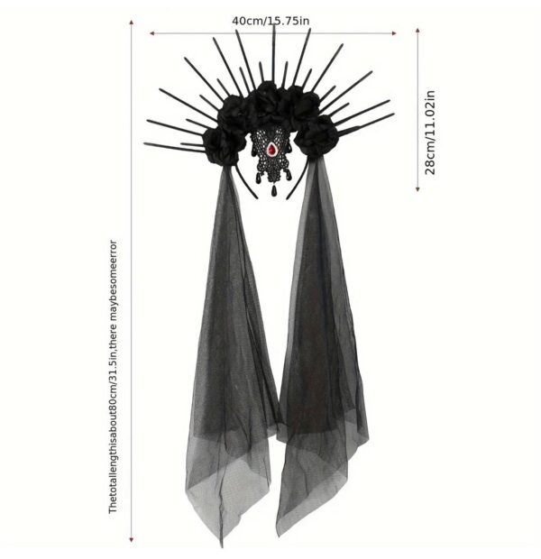 ee7bea3b-d6bf-49f1-b9b8-471d3d30ee95.jpg Обруч на Хелловін "Наречена диявола/фата" чорний 80 см