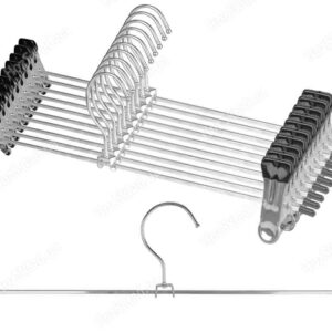 Вішалка з затисками металева 35 см