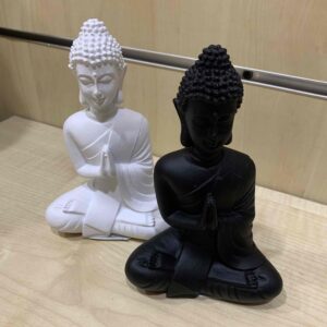 Статуетка "Будда" Primark біла/чорна