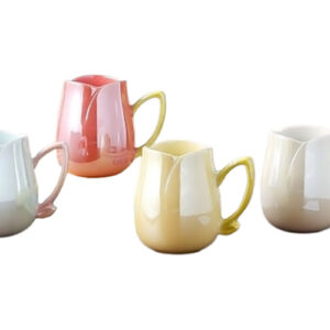 Чашка керамічна "Троянда" глянцева мікс кольорів 400 мл