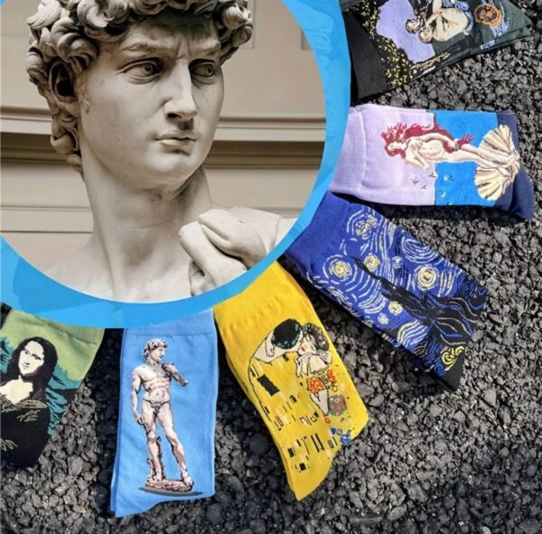 Шкарпетки унісекс "Ван Гог/ Van Gogh" високі розмір UNI