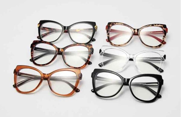 Окуляри жіночі антиблікові кошачі метелик (6360)