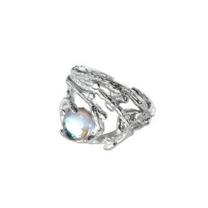 f160c60c-81a7-413d-a32c-2d5e0097702e.jpg Каблучка жіноча геометрична абстрактна масивна з камінцем срібна (8173)