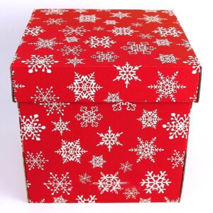 f55350ef-de24-4f5f-9bb9-e8ca6509605f-1.jpg Коробка подарункова з мікрогофрокартону (22*22*22 см) Новорічна червона