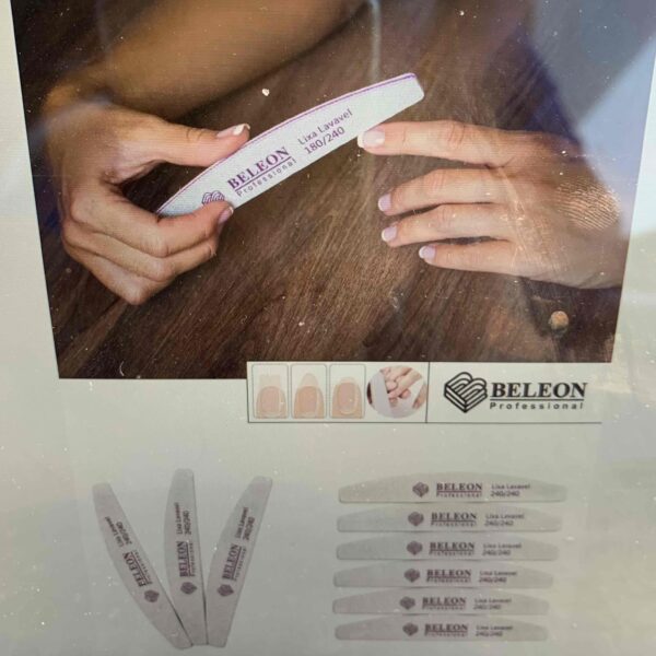 Пилочка для нігтів 100/120 Beleon однотонна