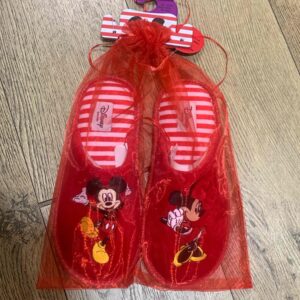 Тапочки-сабо жіночі "Міккі/Disney" Primark у мішечку червоні