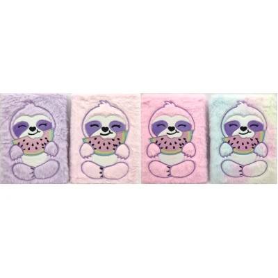 Блокнот А5 плюшевий JO "Лінивець" 80 арк/ клітинка