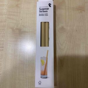 Набір багаторазових бамбукових трубочкок Tiger 8 шт