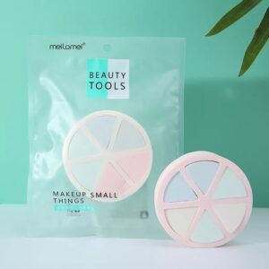 Спонж для макіяжу Meilamei гідрофільна різної дольки (MLM-E509) 6 шт