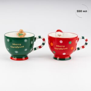 fa753f55-5198-43a5-84e9-c9a48bd73ce4.jpg Чашка керамічна Новорічна "Свято в кожному ковтку" 550 мл