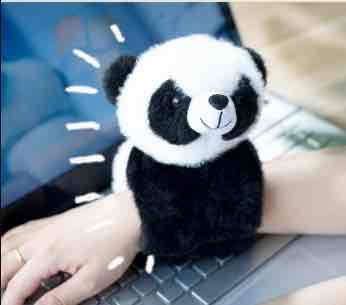 М’яка іграшка-браслет на руку "Панда"