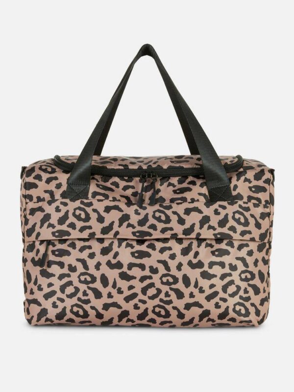 Сумка дорожня/ для спортзалу Primark леопардовий принт