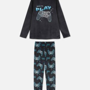 fc73c094-458e-4432-8e83-8b6082b318ee.jpg Піжама дитяча Primark "Play Station" флісова велюрова