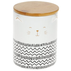 fd21e59c-ccea-4fdc-be4b-7d1808c80fa6.jpg Банка керамічна "Котик" 600 мл з бамб. кришкою білий