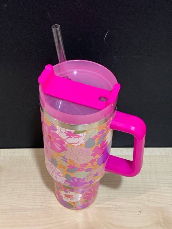 Термочашка "Американська" з принтом з трубочкою (до 40°C) 1200 мл Tiger