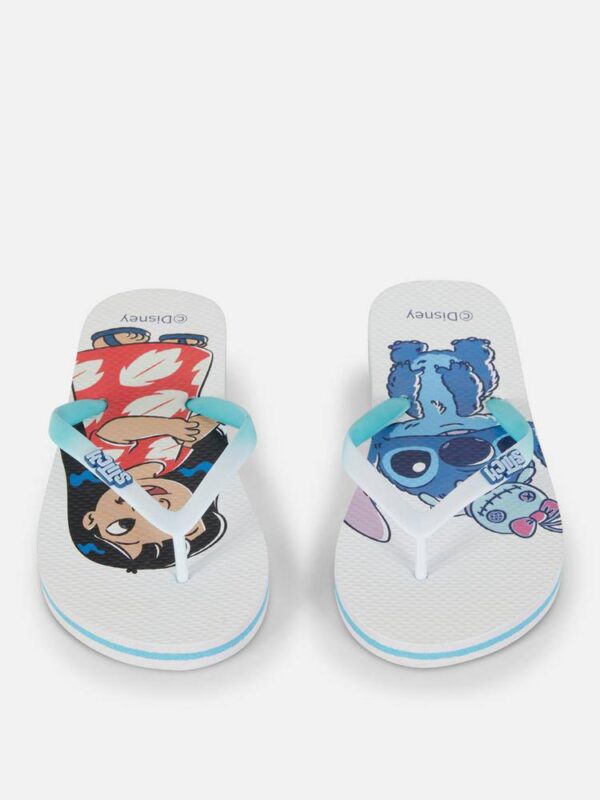 Шльопанці жіночі резинові "В'єтнамки" Primark "Stitch & Lilu"