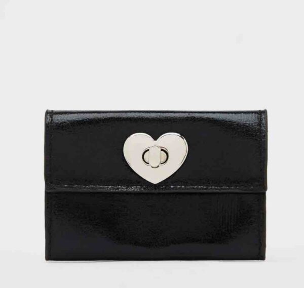 Гаманець чорний "Сердечко"