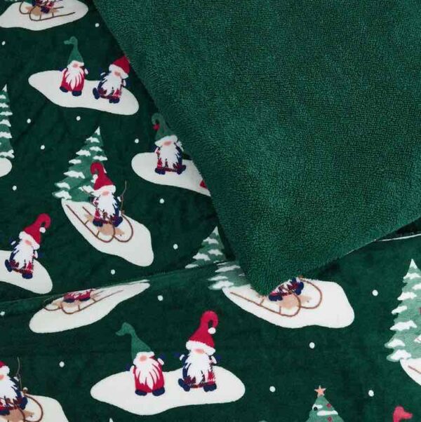 Постіль "Новорічна" Primark King 230*220 підковдра/ 2 наволочки пухнастий фліс