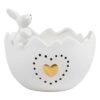 Кашпо керамічне "Великодній Кролик" 16 см білий
