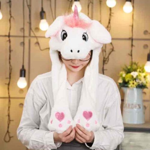 Шапка з рухливими вушками «Єдиноріг» та підсвіткою