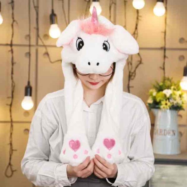 Шапка з рухливими вушками «Єдиноріг» та підсвіткою