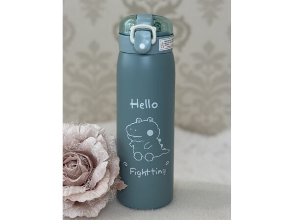 Термос "Грайливі звірята" з трубочкою 500 мл