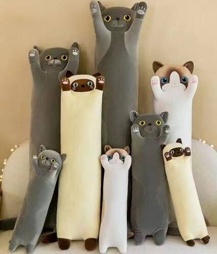 М'яка Іграшка-Батон "Кіт" 90 см подушка-обнімашка