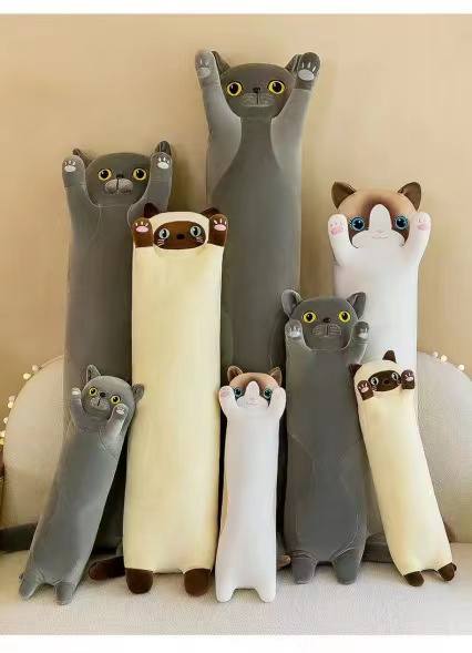 М'яка Іграшка-Батон "Кіт" 90 см подушка-обнімашка