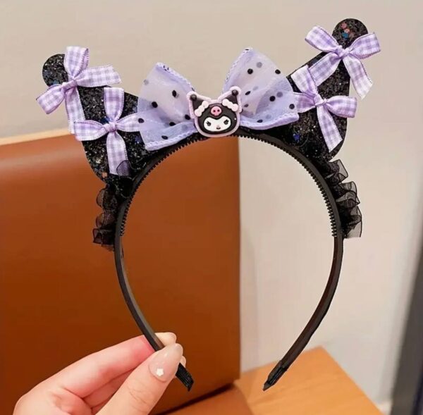 Обруч дитячий для волосся "Kuromi/ Куромі" мікс кольорів