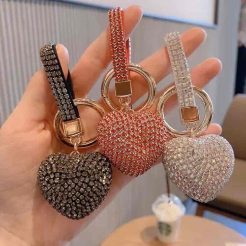 Брелок "Серце" зі стразами