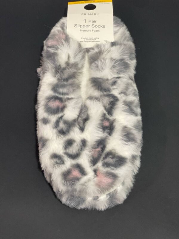 Тапочки-балетки жіночі Primark (устілка меморі) пухнасті анти-ковзання леопардові