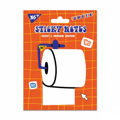 Папір для нотаток фігурний Yes "Sticky Mood" з клейким шаром 7.4*10 см, 40 арк.